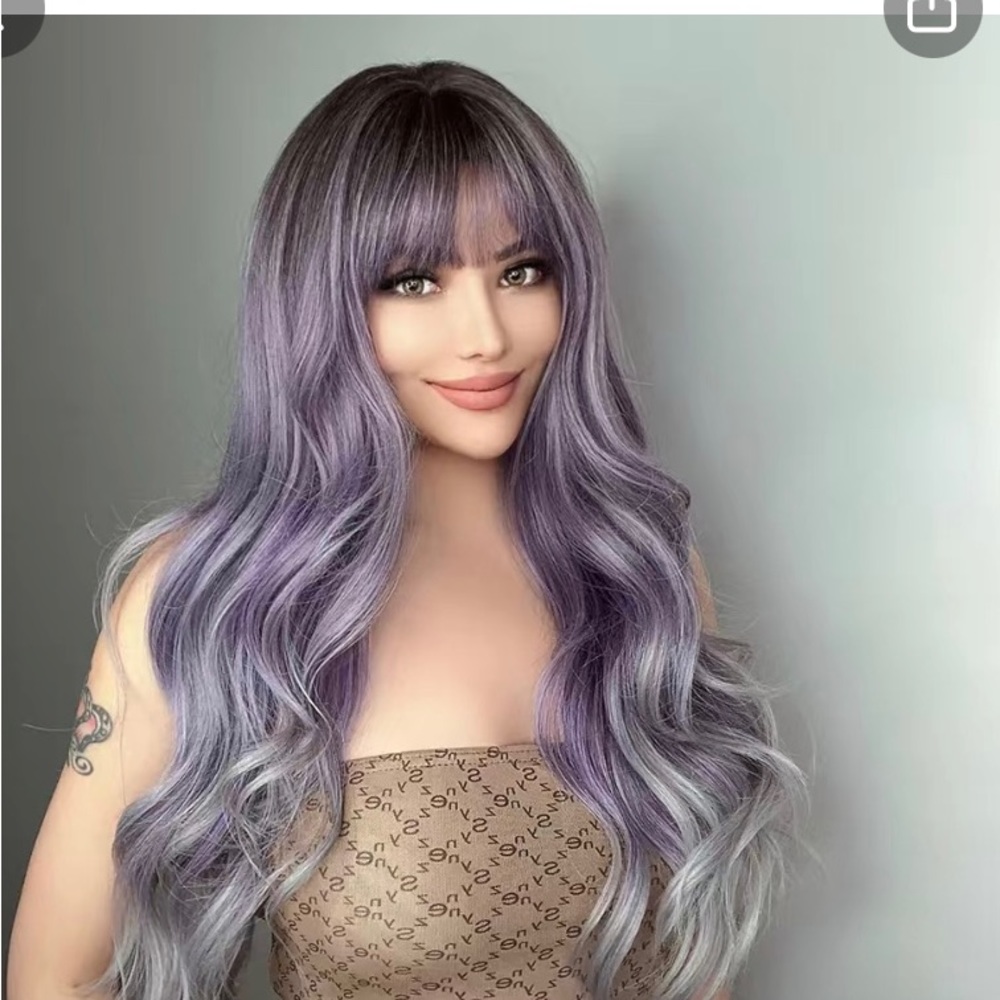 Cute funky wig beautiful color for cosplay or every day